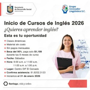 Curso inglés Santiago NL